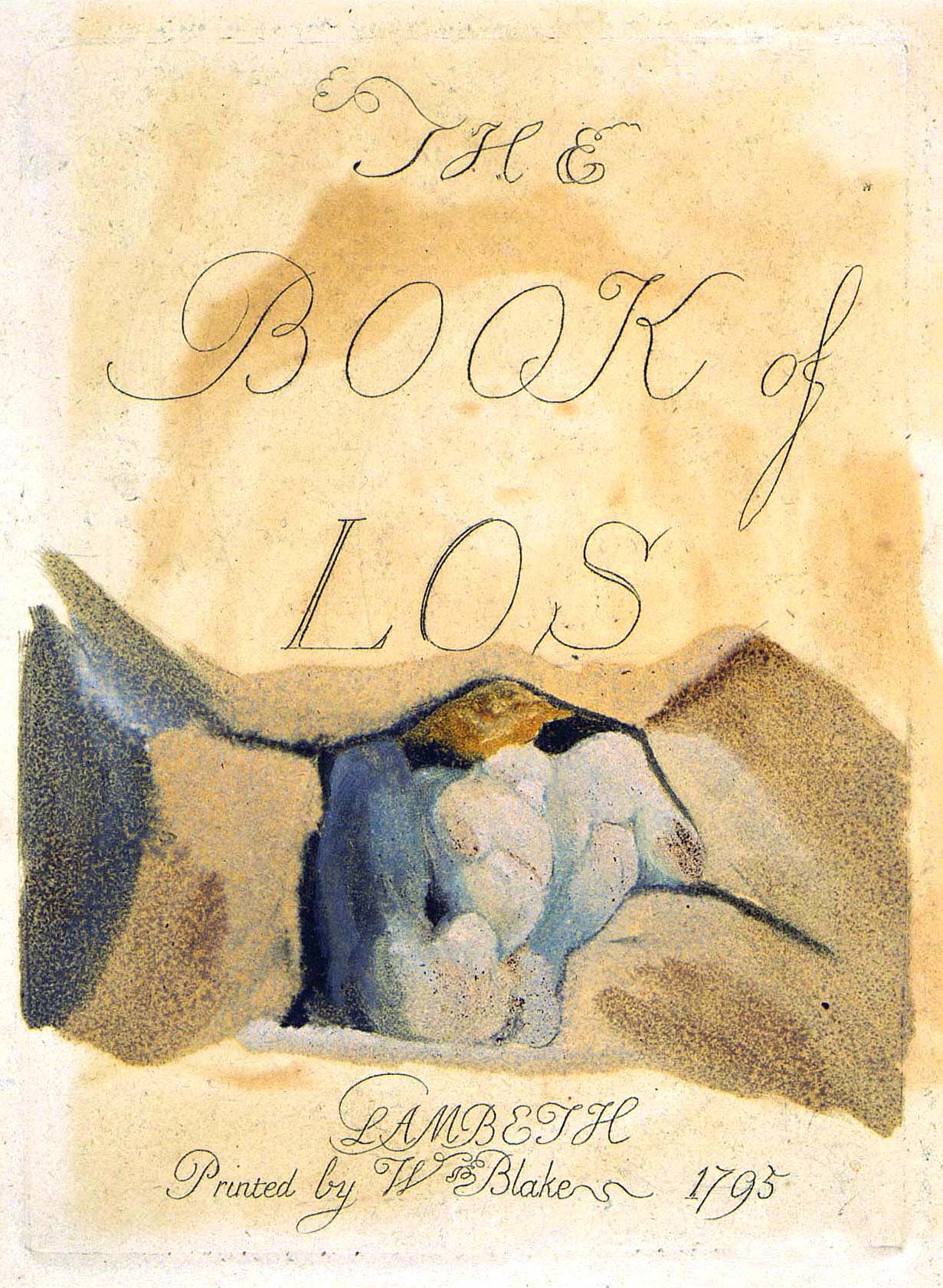 THE
	BOOK of
	LOS
	LAMBETH
	Printed by W Blake 1795