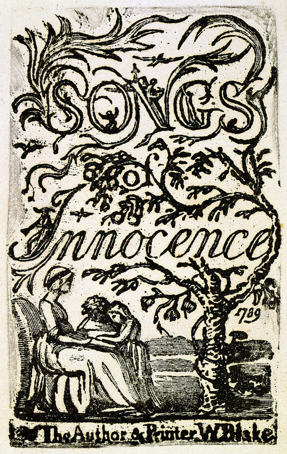 SONGS
                    	of
                    	Innocence
                    	
                    	1789
                    	
                    	The Author & Printer. WBlake